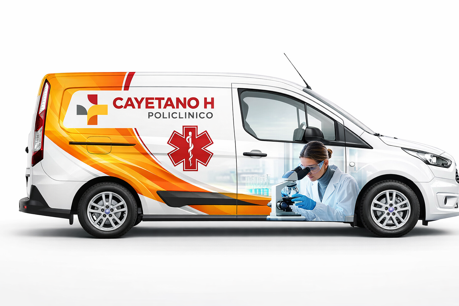 Ambulancia del Policlínico Santa Lucía